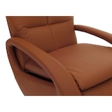 thumbnail of Relaxsessel HWC-L11, Design Fernsehsessel TV-Sessel Liegesessel, Liegefunktion drehbar, Voll-Leder ~ braun