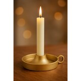 thumbnail of vtwonen Kaarsenhouder Metaal Goud – Ø12x5 cm – Handgemaakt – Industrieel & Tijdloos Design