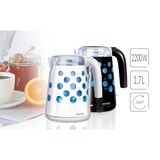 thumbnail of MPM MCZ-86 Hervidor de Agua Eléctrico 1,7 L, Recipiente Plástico sin BPA, Inalámbrico 360º sin Cable, Apagado Automático, Iluminado,  Blanco, 2200W