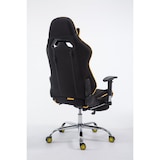 thumbnail of Sedia da ufficio racing gaming Tessuto Limit Nero/giallo/Con poggiapiedi