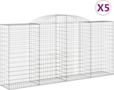 thumbnail of vidaXL Gabionen mit Hochbogen 5 Stk. 300x50x140/160cm Verzinktes Eisen