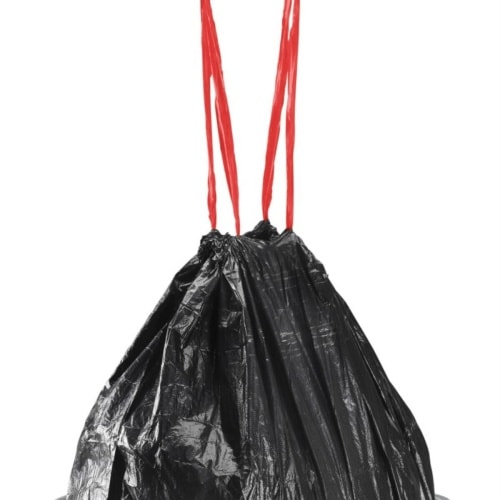 Hailo Müllbeutel D schwarz 0060-001 mit Zugband 10 Stück auf Rolle