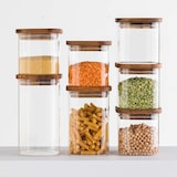 thumbnail of FIVE - Jarro quadrado 'Hermet' 1 litro vidro e acácia