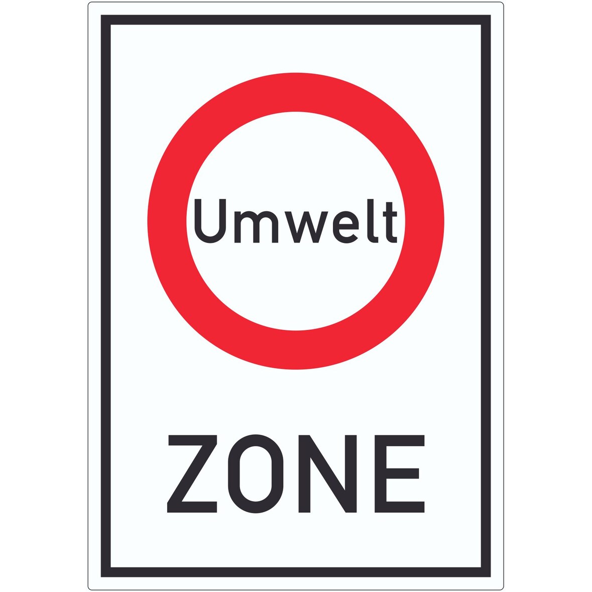 Umweltzone Aufkleber A2 (420x594mm)