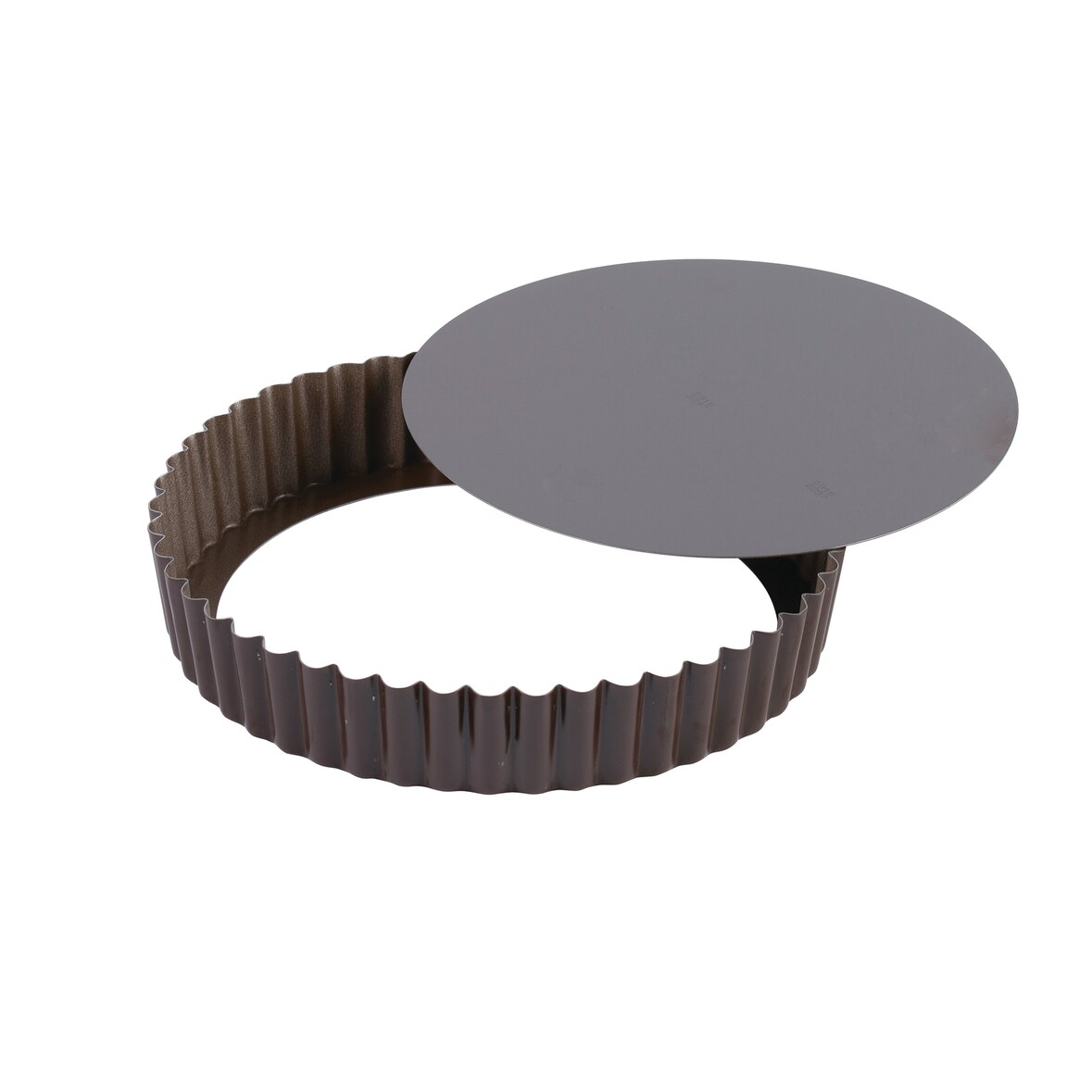Gobel - Tourtière ronde cannelée - antiadhérente - fond mobile - Ø26/24 cm h2,5 cm - 226432