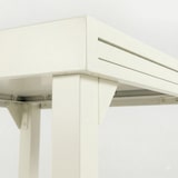 thumbnail of Mesa de terraza extensible de aluminio blanco roto 90-180cm