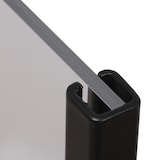 thumbnail of Europel Porte-affiche en métal noir avec panneau acrylique A4