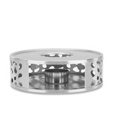 thumbnail of Intirilife Teekannen Wärmer in SILBER - 15 x 5 cm - Gemusterter Edelstahl Tee Stövchen für hitzebeständige Teekannen Edelstahl Teewärmer