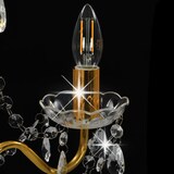 thumbnail of vidaXL Kronleuchter mit Perlen Goldfarben Rund 3×E14