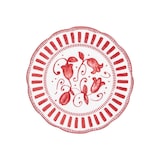 thumbnail of Assiette à dessert Napoli rouge 21 cm x6 -  Rond Porcelaine Table Passion 22.00x22.00 cm