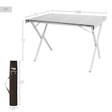 thumbnail of Mesa de acampamento dobrável de alumínio Aktive, antiderrapante e removível