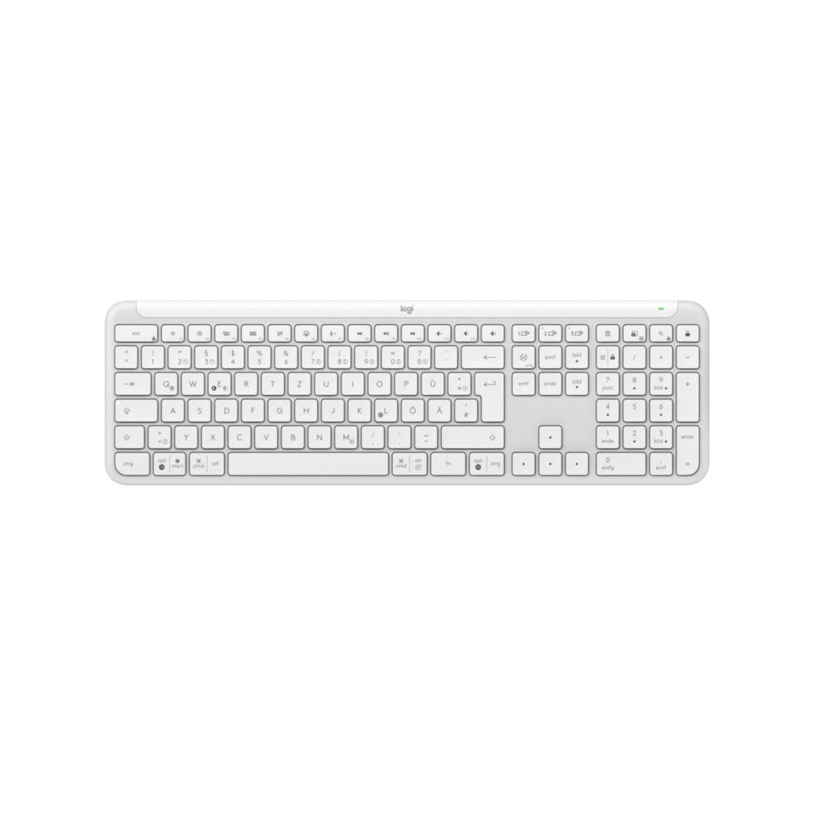 Keyboard Logitech Signature Wireless Slim K950 White (DE) (920-012452)