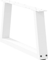 thumbnail of Helloshop26 - Set aus 2 V-förmigen Couchtischbeinen 70 x 31 cm mit verstellbaren Gleitern modernes Design weißer Stahl 02_0056833