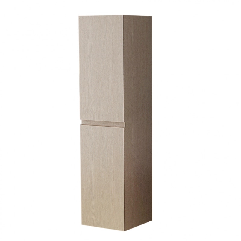 Badschrank holz-hell Hochglanz Hochschrank Badezimmerschrank Badmöbel Badausstattung Badezimmer Bad Schrank Handtuchschrank Hängeschrank Zug Jet-Line