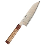 thumbnail of Hezhen - Koper Damascus Santoku 18 cm - X05C series - gemaakt van 37-laags koper damascus staal