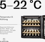 thumbnail of Klarstein Rhone 36 Duo Weinkühlschrank | 36 Flaschen | LED-Steuerung | Push-to-Open | leise Schwarz