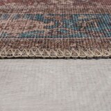 thumbnail of Flachgewebe Teppich waschbar Rot Vintage Orientalischer Used-Look | 152x230cm