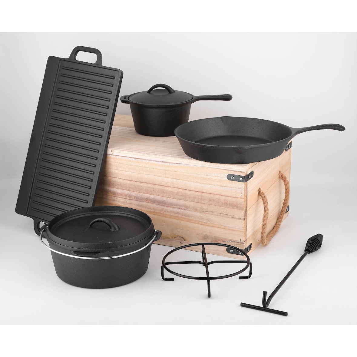 Carl Schmidt Sohn, Dutchoven-Set met accessoires