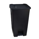 thumbnail of METRO Professional Poubelle à pédale, 51 x 42.5 x 87.5 cm, 120 L, avec roulettes, noire