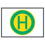 thumbnail of Schild Haltestelle Symbol A2 (420x594mm)