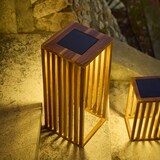 thumbnail of Lumisky CHENNAI H50CM Batteriebetriebene Solarlaterne Holz holzfarben
