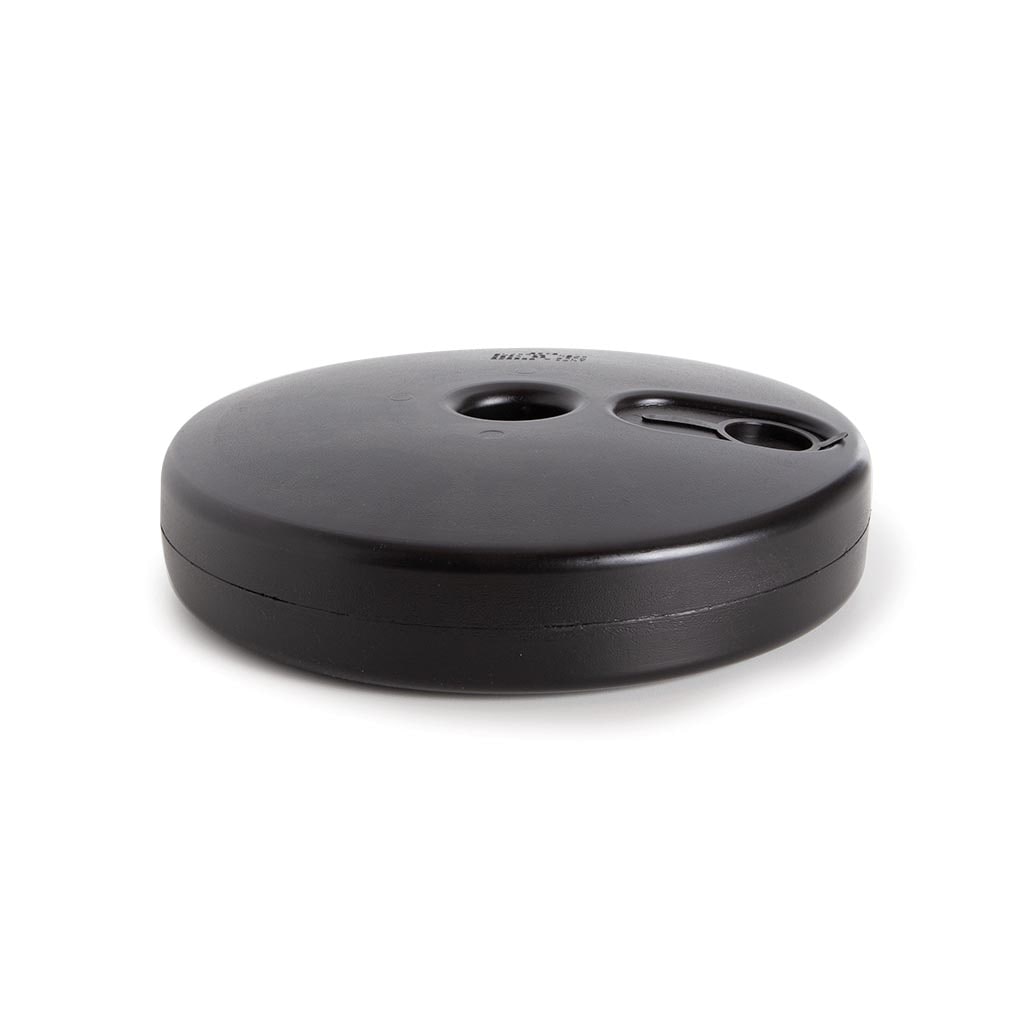 Perel Socle universel remplissable pour poteau et panneau de signalisation, base ronde HDPE Ø30 cm, à remplir avec eau ou sable