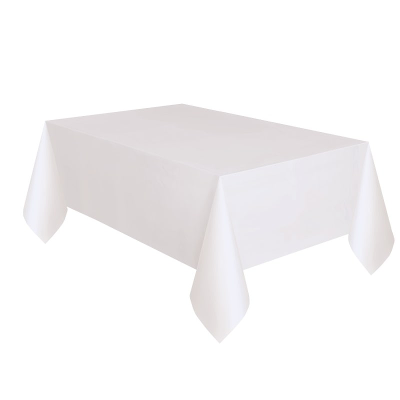 6 Toalha de mesa Branca 120x120 cm