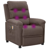 thumbnail of vidaXL Massagesessel Elektrisch Taupe Stoff