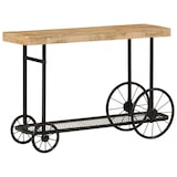 thumbnail of Table console 112x36x76 cm bois massif de manguier et fer Modèle Orion Confort
