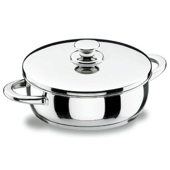 LACOR tartera con tapa VITROCOR 24 cm 3 L acero 18/10 apta inducción 40624