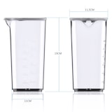 thumbnail of Arendo Edelstahl Pürierstab mit Messbecher Handmixer - Stabmixer - stufenlose Regelung