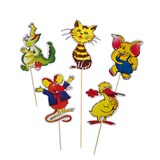 thumbnail of 100x Deko-Picker "Tiere-Mix" 20cm