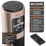 thumbnail of Brandson Turmventilator 96 cm mit Fernbedienung, Oszilation 60°, Standventilator, mobiler Lüfter, Säulenventilator, Ventilator