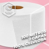 thumbnail of Papel Higiénico Industrial de 2 Capas 100% celulosa, 18 rollos (18 Rollos de 100m)