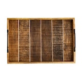 thumbnail of Serviertablett Holztablett Set 2 Stück 46x31cm Tablett Holz Serviertablett Deko Tablett Mangoholz