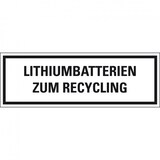 thumbnail of Aufkleber I Verpackungszeichen Lithiumbatterien zum.., deutsch, Folie, seewasserbeständig, 500/Rolle, IMDG-Code, GGVSEB, ADR