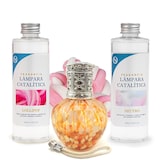 thumbnail of Confezione risparmio lampada catalitica Gocce arancioni + fragranza Lollipop (500ml) + Detergente neutro (200ml) + Stoppino di ricarica