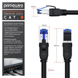 thumbnail of Primewire Patchkabel CAT 8 mit Baumwollummantelung - Gigabit Ethernet LAN Kabel - 40 Gbit/s - S/FTP PIMF Schirmung - Netzwerkkabel - 15m