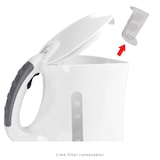 thumbnail of Bomann WK 5011 CB Jarro Elétrico 1.7L Sem fios, Chaleira Eléctrica, Desligamento Automático, Resistência do Aço Inoxidável, Base 360, Branco, 2200W