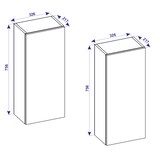 thumbnail of VCM Badmöbel Hochschrank Lendas Sonoma-Eiche H. 150 x B. 33 x T. 22 cm