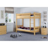 thumbnail of Etagenbett extra stabil 90x190 Stockbett Massivholzbett Kiefer Rollrost Matratzen 60.16-09-190 M