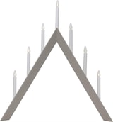 thumbnail of Fensterleuchter ARROW 7 warmweiße Glühlampen H: 64,5cm Holz hellgrau