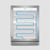 thumbnail of CASO WineChef Pro 40 - Weinkühlschrank für 40 Flaschen, WiFi-App, 2 Zonen, 5-20°C, UV-Filterglas, Edelstahl [Energieklasse G]