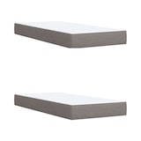 thumbnail of vidaXL Boxspringbett mit Matratze Taupe 200x200 cm Stoff