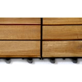 thumbnail of SAM® Holzfliesen Set 44 Stück = 4 m ² Akazie Modell 01