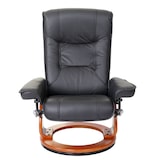 thumbnail of MCA Relaxsessel Hamilton, Fernsehsessel Hocker, Echtleder 130kg belastbar ~ schwarz, honigfarben