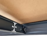 thumbnail of makro PROFESSIONAL Estante de Alta Resistência, Metal/Madeira, 90 x 45 x 180 cm, Capacidade de Carga 265 kg por Prateleira, Cinzento