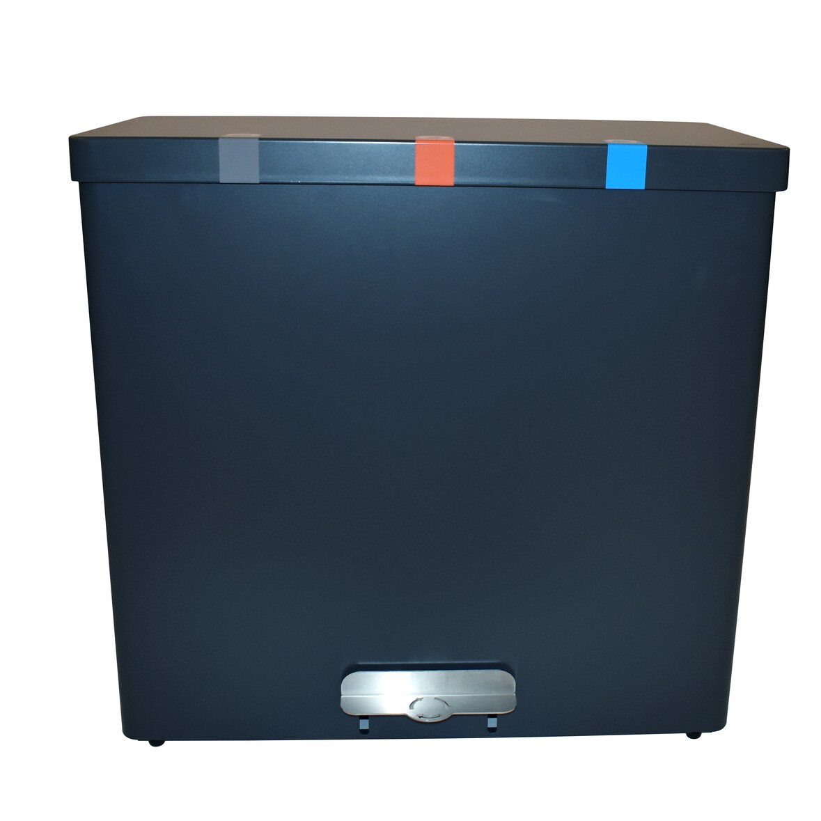 DutchDesign RecycloKick 3 pedaalemmer aluminium 3 × 34 liter L 738 x B 460 x H 698 mm– grafietgrijs