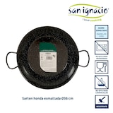 thumbnail of San Ignacio LA DEHESA - Honda geëmailleerde paellapan met handgrepen 36 cm