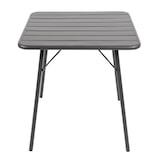thumbnail of Bolero Bistrotisch quadratisch und klappbar aus grauem Stahl 700x700x710